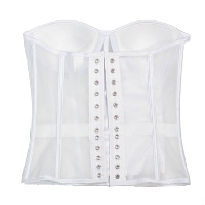 Corpiño Nupcial Transparente con Malla Elegante - Image 22