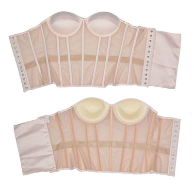 Corpiño Nupcial Transparente con Malla Elegante - Image 25