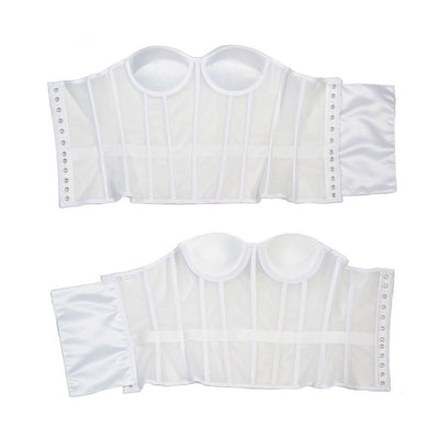 Corpiño Nupcial Transparente con Malla Elegante - Image 29