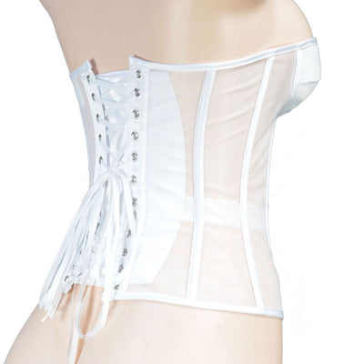Corpiño Nupcial Transparente con Malla Elegante - Image 39