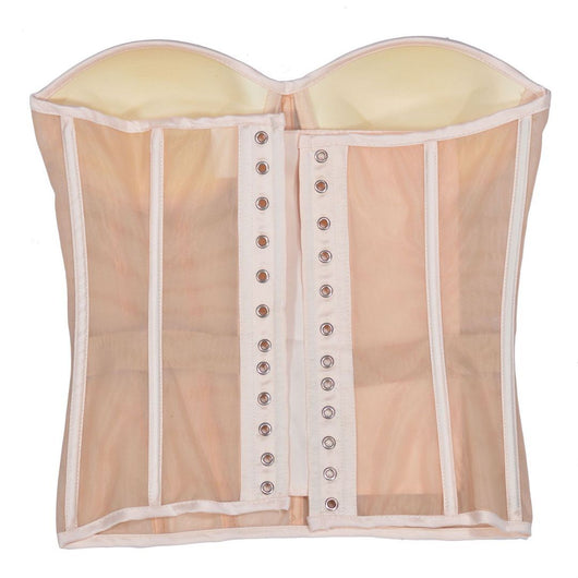 Corpiño Nupcial Transparente con Malla Elegante - Image 45