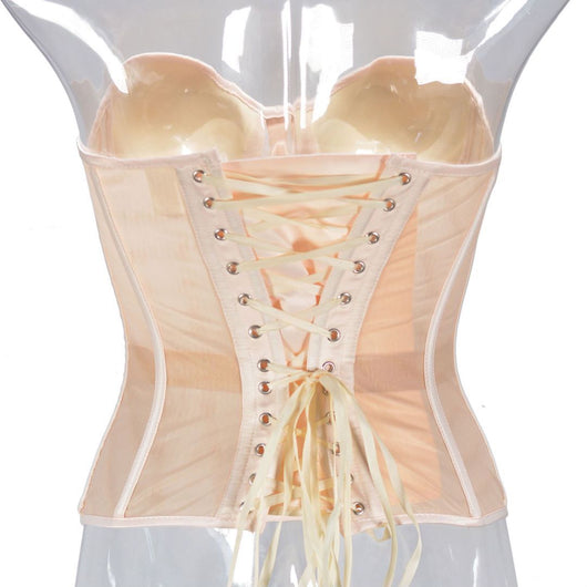 Corpiño Nupcial Transparente con Malla Elegante - Image 48