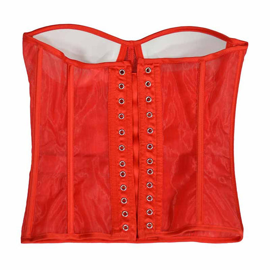 Corpiño Nupcial Transparente con Malla Elegante - Image 49