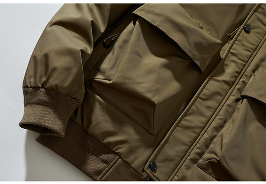Chaqueta Acolchada de Plumas para Hombre con Cuello Béisbol - Image 17