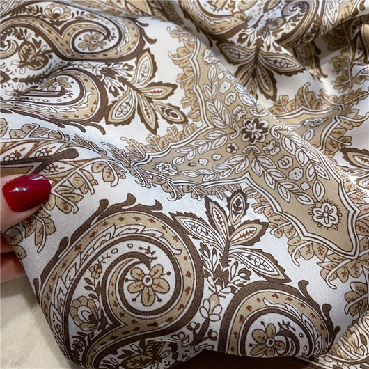 Pañuelo de Seda Estampado Vintage para Mujer - Image 39