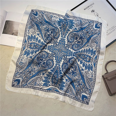 Pañuelo de Seda Estampado Vintage para Mujer - Image 42