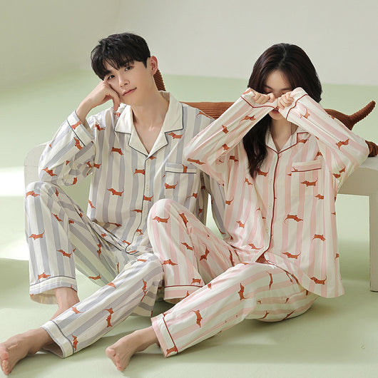 Pijamas de Algodón Puro para Parejas - Image 8
