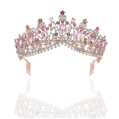 Corona Nupcial Barroca con Cristales Brillantes para Novia Elegante - Image 17