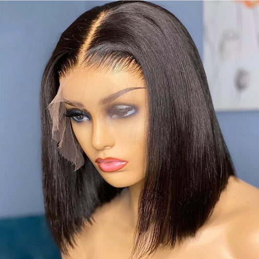Peluca Bob Frontal de Encaje 13x4 Cabello Natural Liso - Image 11