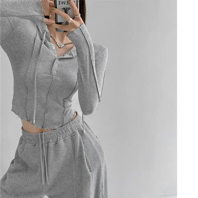 Sudadera con Capucha Ajustada para Mujer - Manga Larga Otoño - Image 30