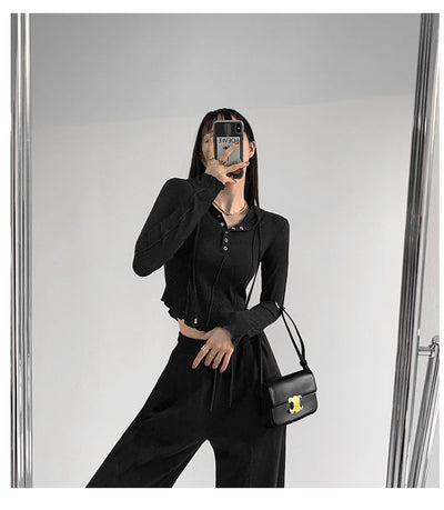 Sudadera con Capucha Ajustada para Mujer - Manga Larga Otoño - Image 39