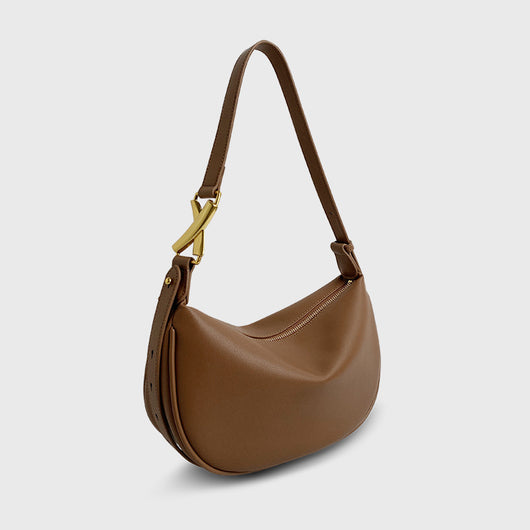Bolso Bandolera Medialuna en Cuero Suave para Mujer - Image 7