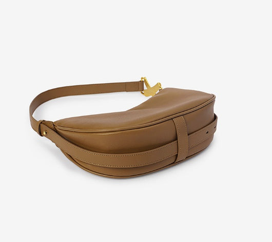 Bolso Bandolera Medialuna en Cuero Suave para Mujer - Image 15