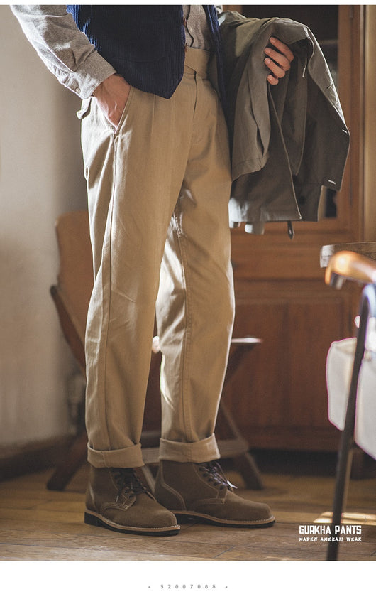 Pantalones Cargo Retro de Cintura Alta y Corte Recto para Hombre - Image 14