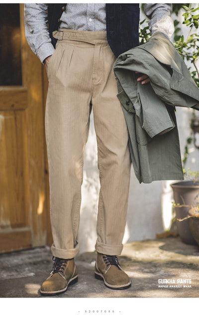 Pantalones Cargo Retro de Cintura Alta y Corte Recto para Hombre - Image 20