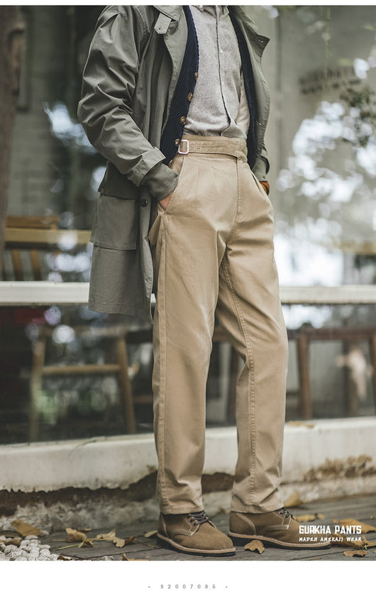 Pantalones Cargo Retro de Cintura Alta y Corte Recto para Hombre - Image 21