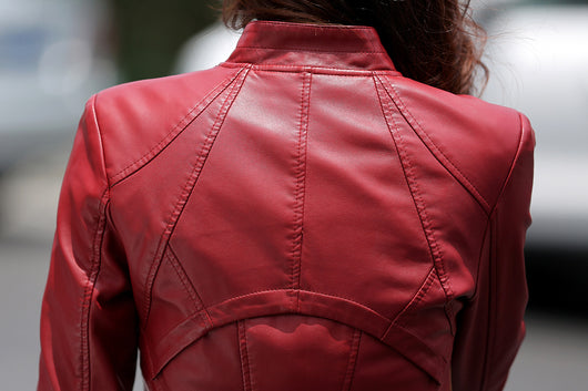 Chaqueta de Cuero Corta Slim Estilo Coreano para Mujer - Image 22