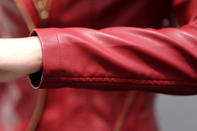 Chaqueta de Cuero Corta Slim Estilo Coreano para Mujer - Image 26