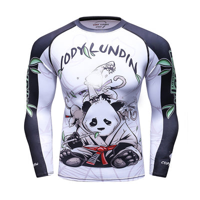 Remera Deportiva Ajustada de Manga Larga Antirozadura - Image 7