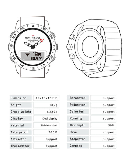 Reloj Inteligente Deportivo con Pantalla Luminosa para Natación - Image 20