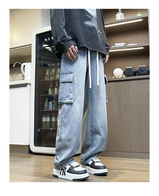 Jeans de Trabajo Retro Americano para Hombre - Estilo Trendy - Image 11