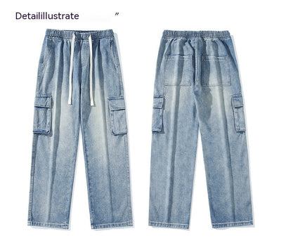 Jeans de Trabajo Retro Americano para Hombre - Estilo Trendy - Image 13