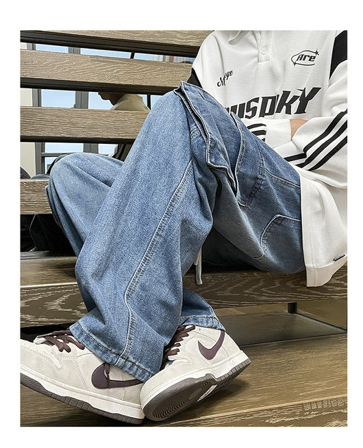 Jeans de Trabajo Retro Americano para Hombre - Estilo Trendy - Image 14