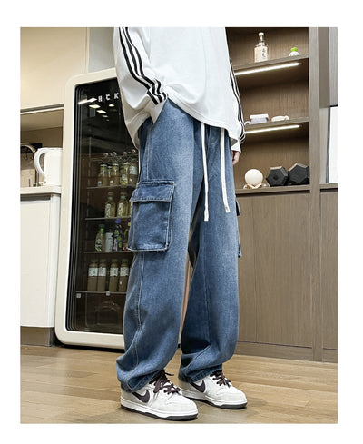 Jeans de Trabajo Retro Americano para Hombre - Estilo Trendy - Image 16