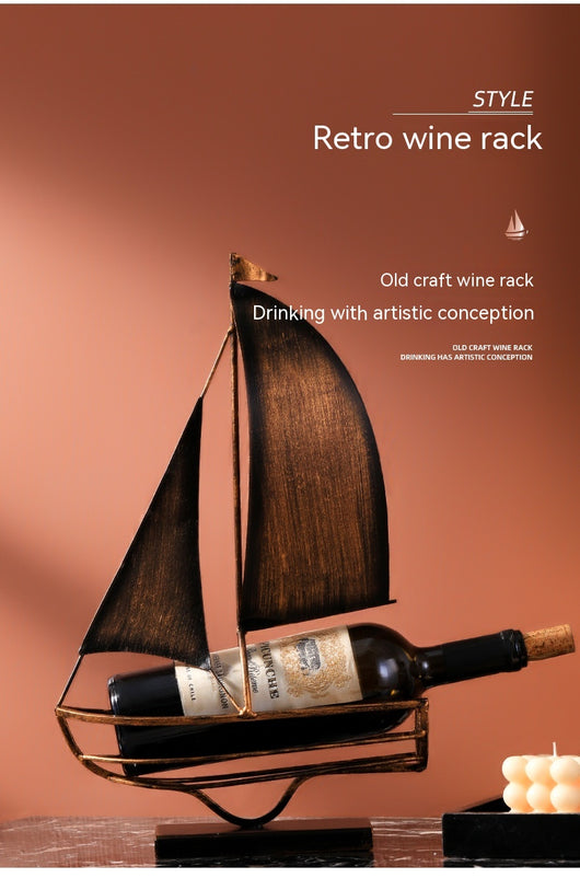 Botellero Decorativo Barco de Hierro - Image 18