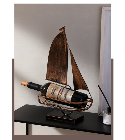Botellero Decorativo Barco de Hierro - Image 19