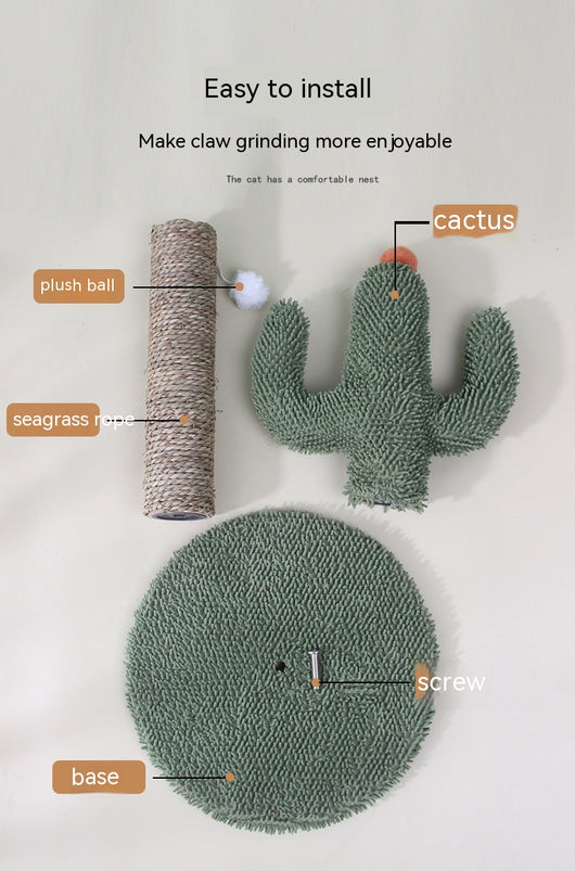 Rascador Árbol de Sisal para Gatos con Diseño de Cactus - Image 13