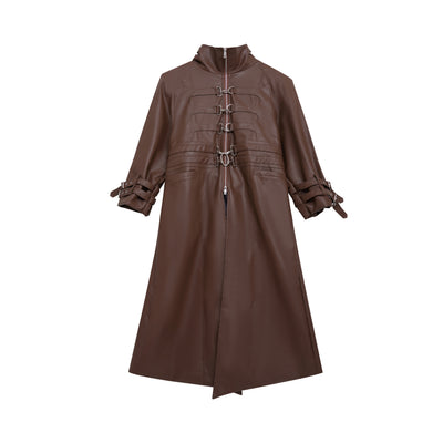 Chaqueta Elegante Corte Rodilla para Mujer - Image 9