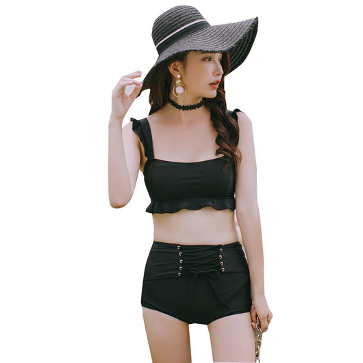 Traje de Baño Enterizo Cintura Alta con Bandage y Control de Abdomen - Image 8