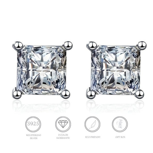 Aretes de Plata 925 con Moissanita - Diseño Moderno para Uso Diario - Image 13