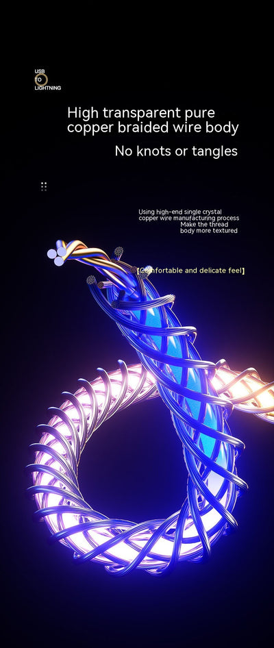 Cable de Carga y Datos RGB con Efecto Color Mágico - Image 24