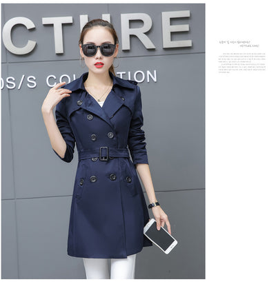 Abrigo Trench Coat Ajustado Talla Grande Largo Medio - Image 27