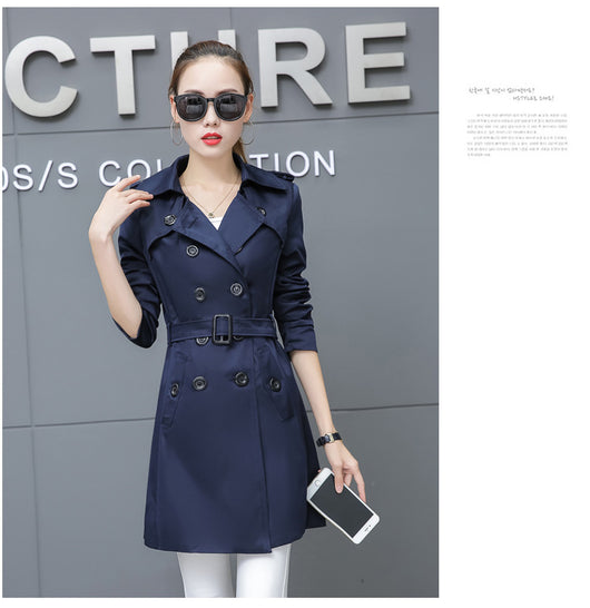 Abrigo Trench Coat Ajustado Talla Grande Largo Medio - Image 27