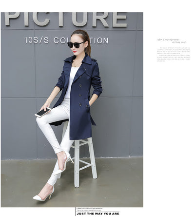 Abrigo Trench Coat Ajustado Talla Grande Largo Medio - Image 30