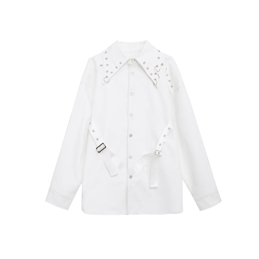 Blazer Blanco con Hombreras Deconstruidas - Image 7