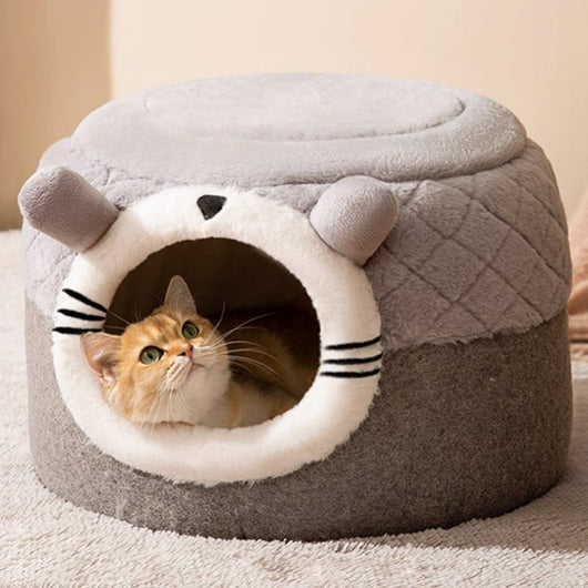 Cama Térmica para Gatos y Perros - Diseño Calabaza Cerrada Invierno - Image 7