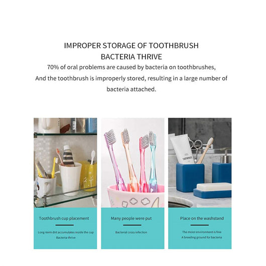 Dispensador de Pasta Dental con Esterilizador UV y Soporte de Cepillo de Pared - Image 18
