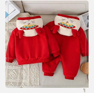 Mameluco Acolchado de Algodón para Bebé - Año Nuevo Chino Invierno - Image 11