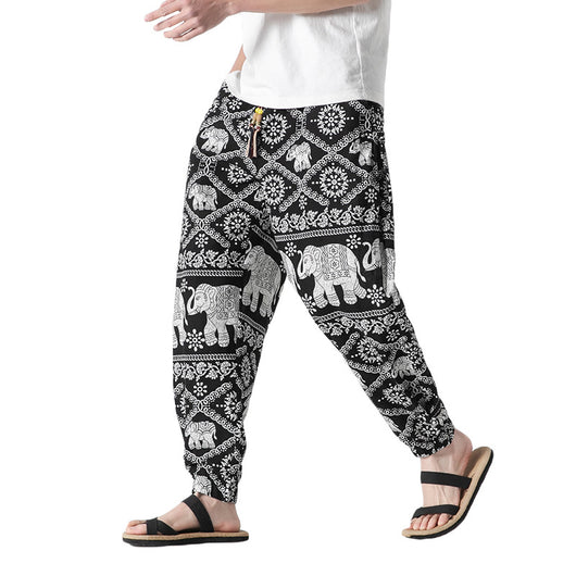 Pantalones Casuales Retro con Hebilla para Hombre - Image 20