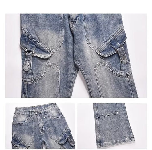 Pantalones de Trabajo Estilo Retro Americano para Hombre - Image 10