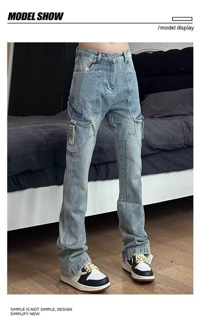 Pantalones de Trabajo Estilo Retro Americano para Hombre - Image 13