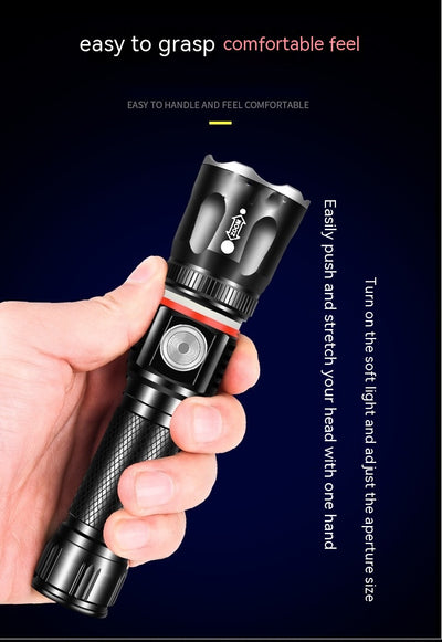 Linterna Táctica LED T6 Telescópica Multifunción de Alto Rendimiento - Image 18