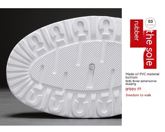 Zapatillas Deportivas Blancas de Lona para Jóvenes - Slip-on Casual - Image 9