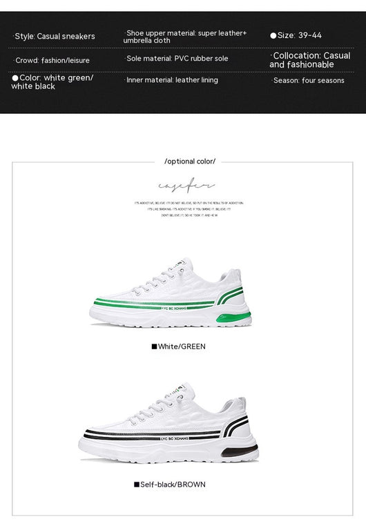 Zapatillas Deportivas Blancas de Lona para Jóvenes - Slip-on Casual - Image 10