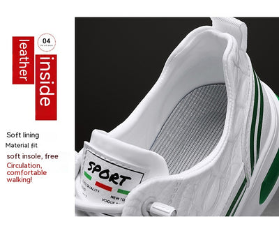 Zapatillas Deportivas Blancas de Lona para Jóvenes - Slip-on Casual - Image 11