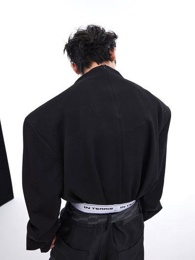 Suéter Estampado Metal con Hombros Acolchados y Mangas Largas - Image 9